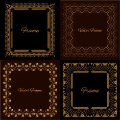 Collection of four stylish elegant frame N4