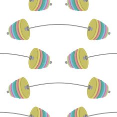 barbell powerlifting seamless pattern Vector background power o