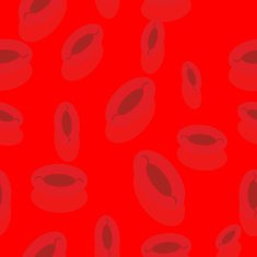 Blood seamless pattern Red bloody lymph cells Vector backgroun N2