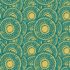 Abstract seamless with round gold pattern N5