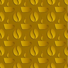 vector seamless pattern with coffee beans