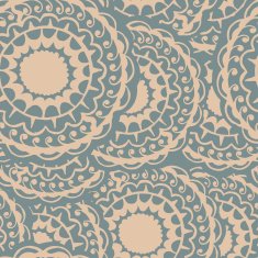 Abstract seamless with round gold pattern N11