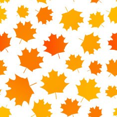 Seamless pattern with autumn leaves N26