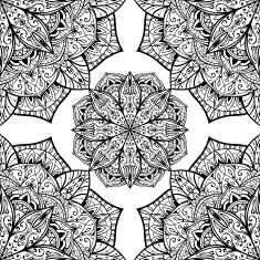 Vector background with oriental mandalas