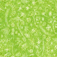 Vector seamless pattern with summer flowers N11