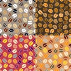 colourful coffee seamless background N2