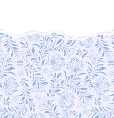 floral pattern with torn paper N5