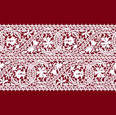 White Lace Seamless Pattern N7
