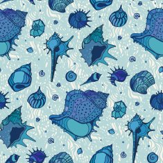Seamless pattern of Sea shells N8