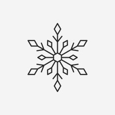 snowflake line icon N5