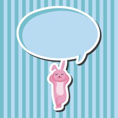 animal rabbit cartoon theme elements N23