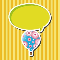 style hot air ballon theme elements vector eps N43