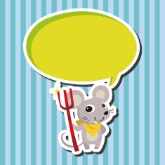 animal mouse cartoon theme elements N17