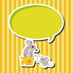 animal mouse cartoon theme elements N18