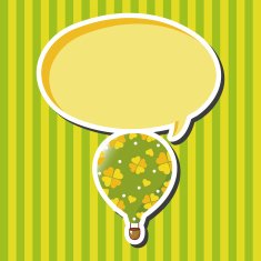 style hot air ballon theme elements vector eps N46