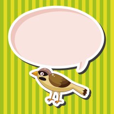 bird cartoon theme elements vector eps N52