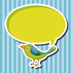 bird cartoon theme elements vector eps N53