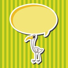 bird cartoon theme elements N34