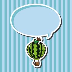 style hot air ballon theme elements vector eps N56