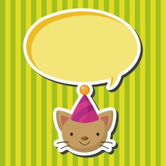 animal cat cartoon theme elements N15