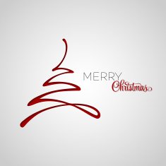 Merry Christmas tree greeting card Paper design N3