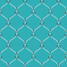 Nautical rope and big anchors seamless fishnet pattern