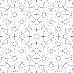 Black and white geometric circle seamless pattern N3