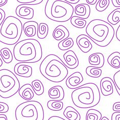 Hand drawn purple swirl abstract seamless background N2