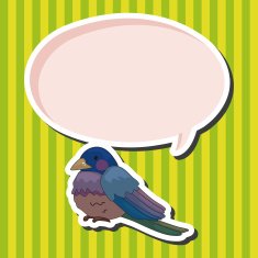 bird cartoon theme elements vector eps N56