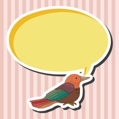 bird cartoon theme elements vector eps N58