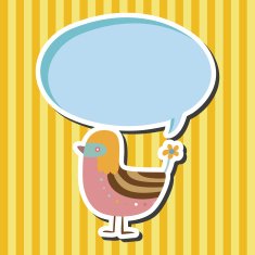 bird cartoon theme elements vector eps N60