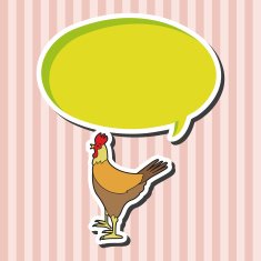 animal cock cartoon theme elements N9