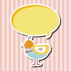 bird cartoon theme elements vector eps N62