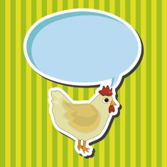 animal cock cartoon theme elements N10