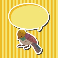 bird cartoon theme elements vector eps N72