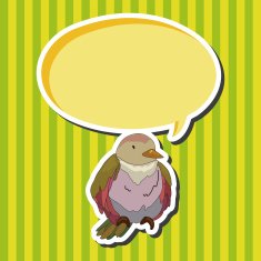 bird cartoon theme elements vector eps N74