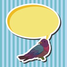 bird cartoon theme elements vector eps N75
