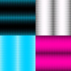 Set of seamless patterns with cross halftone