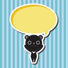 animal bear cartoon theme elements N14