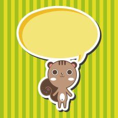 animal squirrel cartoon theme elements N8