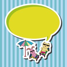 animal summer cartoon theme elements N38