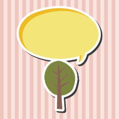 plant tree flat icon elements eps10 N4