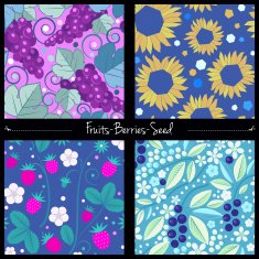 Berries and seed pattern set