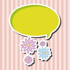 flower theme elements vector eps N110