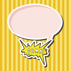 message word damn theme elements N2