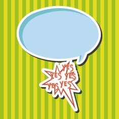 message word yes theme elements N2