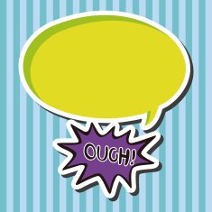 message word ouch theme elements N3
