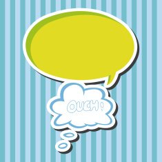 message word ouch theme elements N4