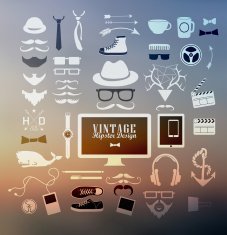 Hipster style elements N16
