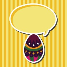 easter egg flat icon elements background eps10 N18